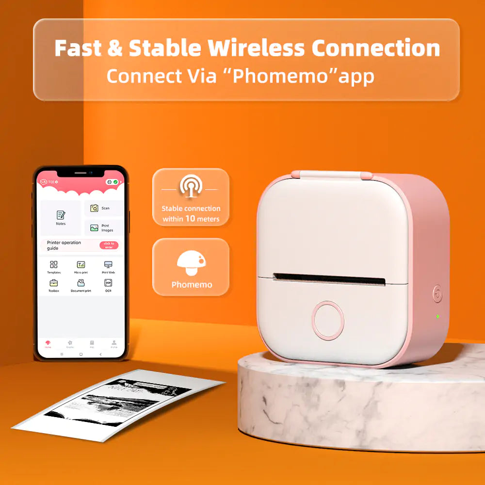 Bluetooth-Compatible Pocket Printer